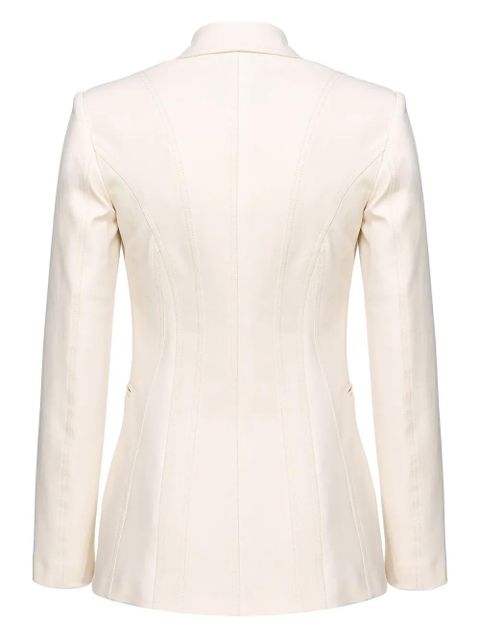 PINKO single-breasted cotton blazer - White - zdjęcie produktu nr 2