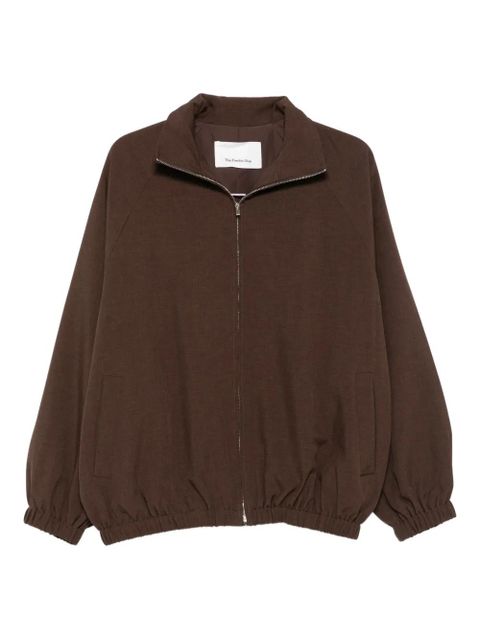 The Frankie Shop elasticated-cuff zip-front jacket - Brown - zdjęcie produktu nr 1