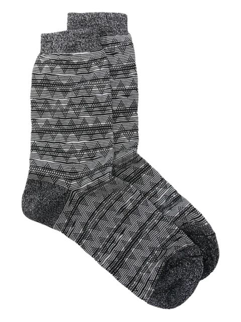 Missoni zig zag-pattern socks - Black - zdjęcie produktu nr 1