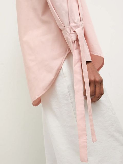 Answear.LAB koszula damska kolor różowy relaxed z kołnierzykiem klasycznym