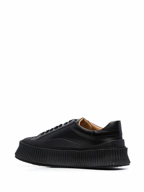 Jil Sander leather platform sneakers - Black - zdjęcie produktu nr 2