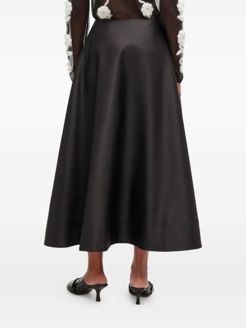 GANNI satin-effect maxi skirt - Black - zdjęcie produktu nr 2