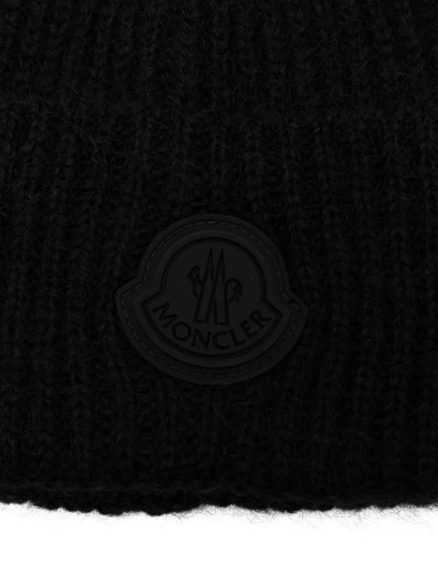 Moncler mohair-wool beanie - Black - zdjęcie produktu nr 2