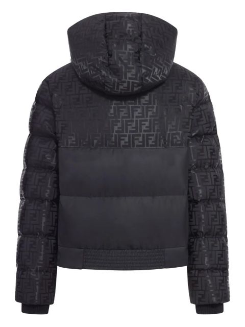 FENDI FF-motif hooded jacket - Black
