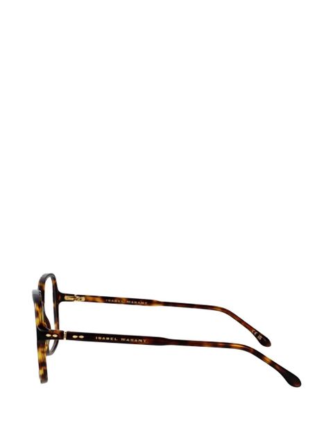 Isabel Marant Eyewear geometric frame glasses - Brown
