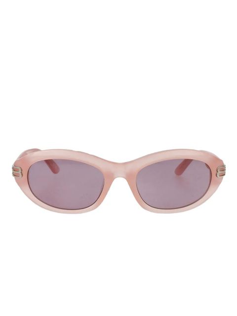Balenciaga Eyewear logo-detail sunglasses - Pink - zdjęcie produktu nr 2