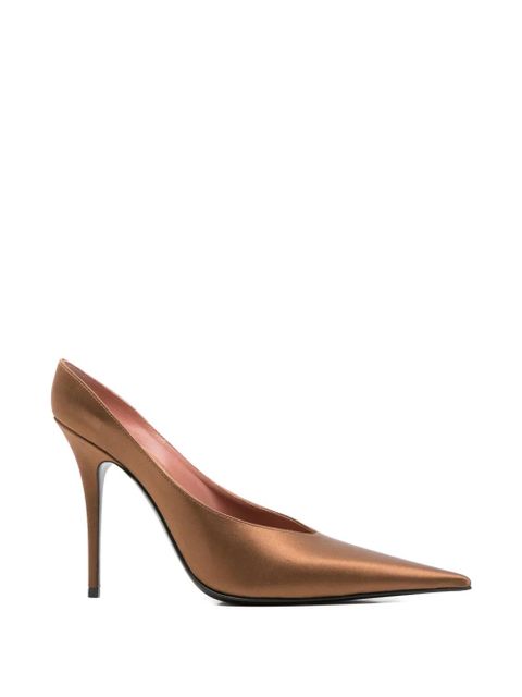 Amina Muaddi Anok pointed-toe pumps - Brown - zdjęcie produktu nr 1