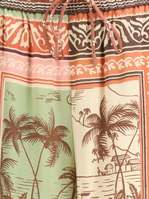 ALEMAIS Alberta palazzo pants - Brown