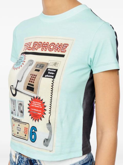 MM6 Maison Margiela roundneck graphic sweatshirt - Blue