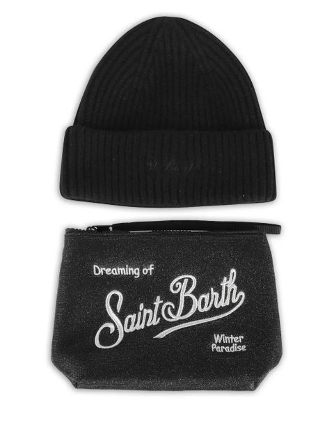 MC2 Saint Barth Christmas Box beanie hat and clutch bag set - Black - zdjęcie produktu nr 1