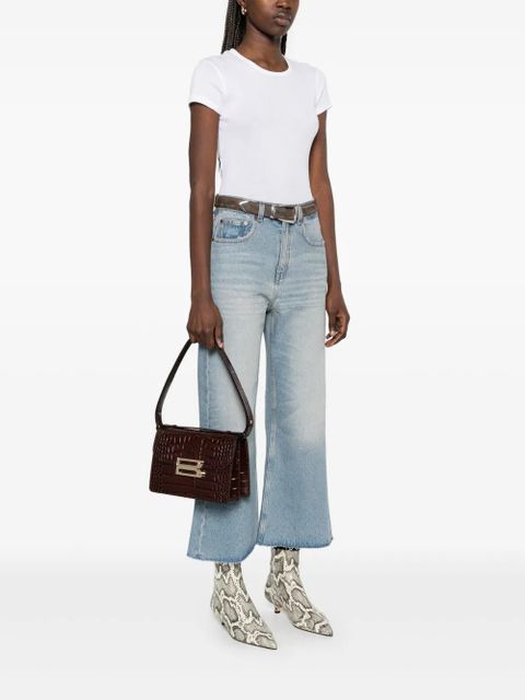 Victoria Beckham embossed-crocodile shoulder bag - Brown - zdjęcie produktu nr 2