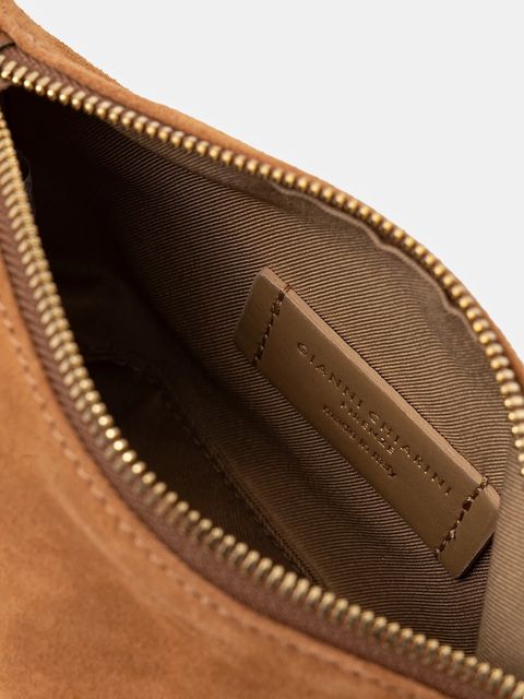 Gianni Chiarini torebka zamszowa NORA POUCH kolor brązowy BS.10224.CM-PL