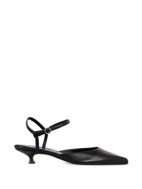 Aeyde Colette 35mm pointed-toe leather pumps - Black - zdjęcie produktu nr 1