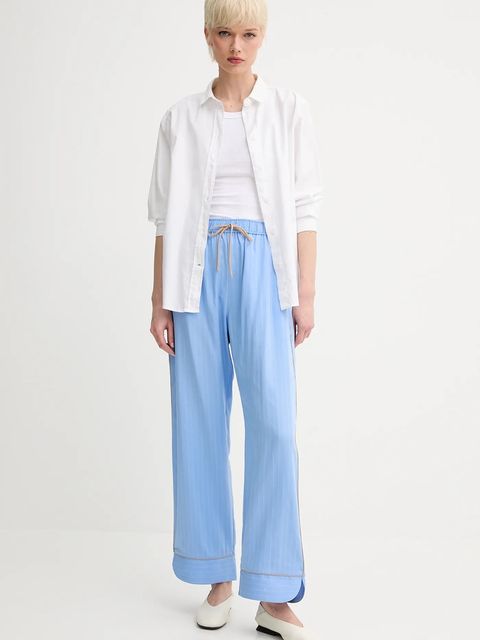 MUNTHE spodnie z domieszką lnu UKAVA - zdjęcie produktu nr 1