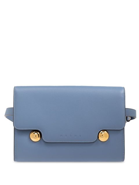 Marni Trunkaroo leather belt bag - Blue - zdjęcie produktu nr 1