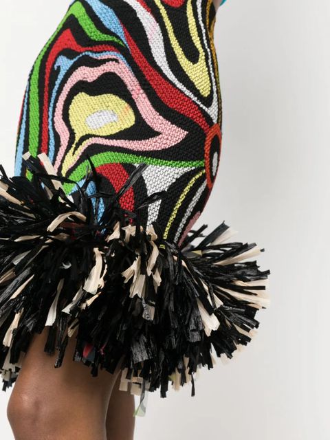 PUCCI Marmo-print fringed-edge skirt - Black - zdjęcie produktu nr 2