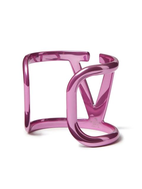Valentino Garavani VLogo Signature metallic bangle - Pink - zdjęcie produktu nr 2