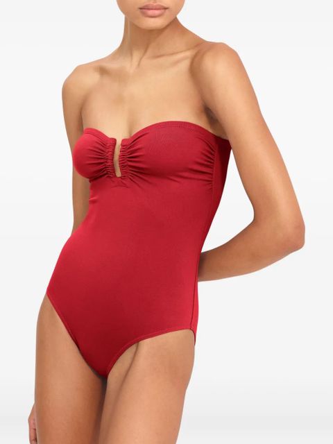 ERES Cassiopée bustier-neck swimsuit - Red