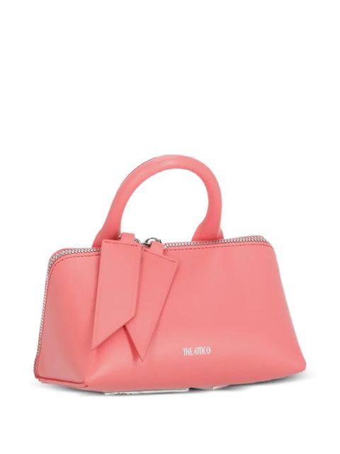 The Attico top-handle leather tote bag - Pink