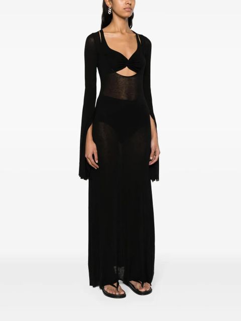 MANURÍ Nina maxi dress - Black - zdjęcie produktu nr 2