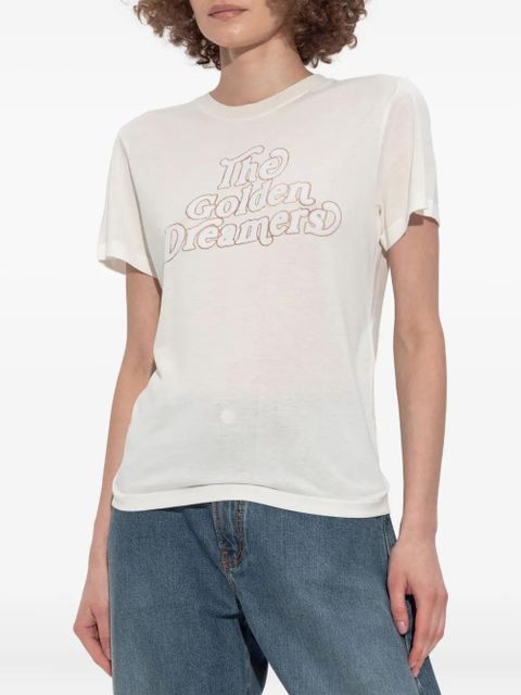 Golden Goose star-embellished printed T-shirt - White