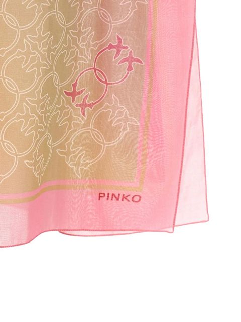 PINKO polka bird beach cover-up - Orange