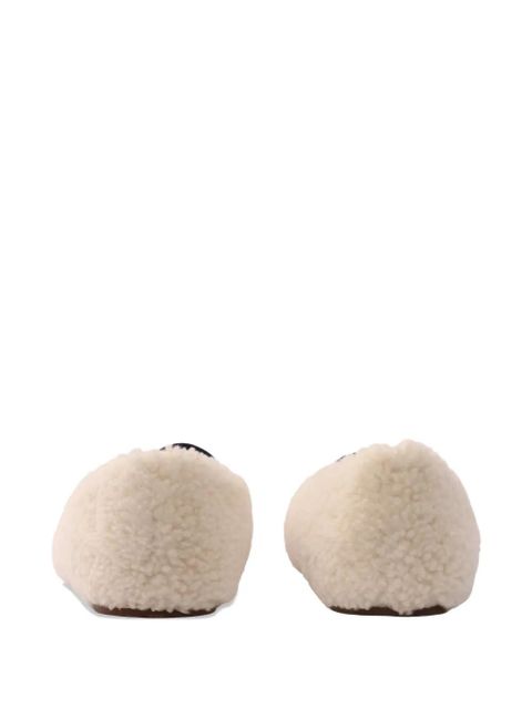 Moon Boot shearling strap ballet flat - Neutrals - zdjęcie produktu nr 2