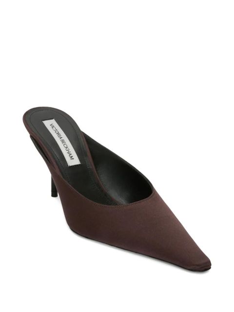 Victoria Beckham 75mm Sloan pointed-toe stiletto mules - Brown - zdjęcie produktu nr 2