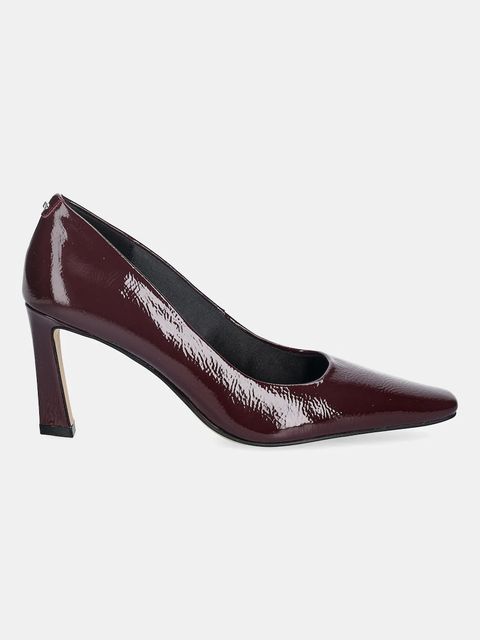 MICHAEL Michael Kors szpilki skórzane Darrah kolor bordowy 40F5DRMP1A.610 - zdjęcie produktu nr 2