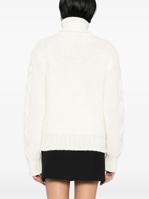 Moncler wool turtleneck jumper - White