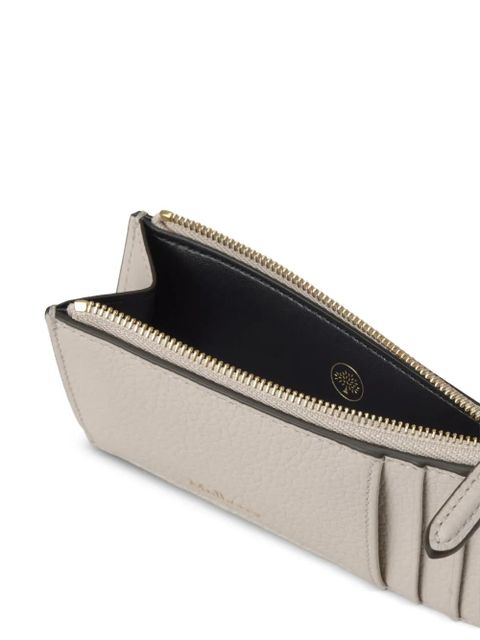Mulberry Continental grained leather card holder - Neutrals