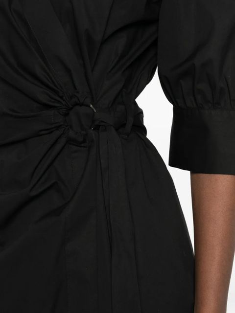 PINKO knotted wrap midi dress - Black