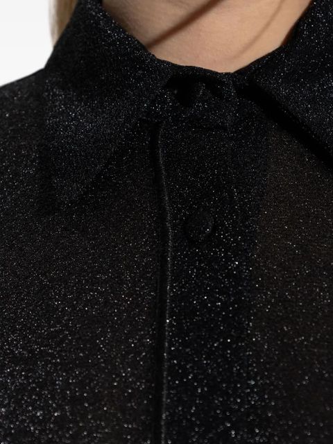 Oséree sparkling button-up shirt - Black