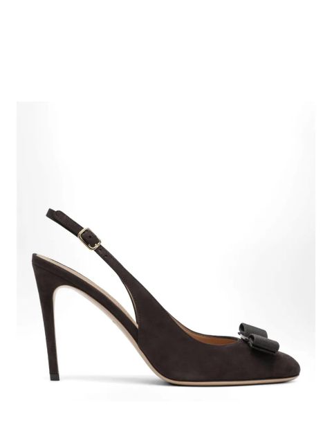Ferragamo Vara bow slingback pumps - Brown - zdjęcie produktu nr 1