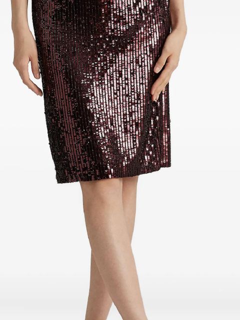 Lauren Ralph Lauren sequin mini pencil skirt - Purple