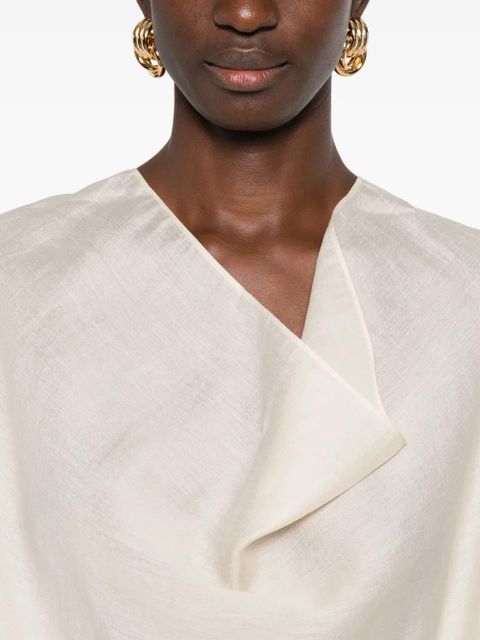 TOTEME cowl-neck blouse - Neutrals