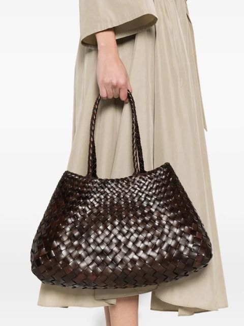 DRAGON DIFFUSION leather woven shoulder bag - Brown - zdjęcie produktu nr 2