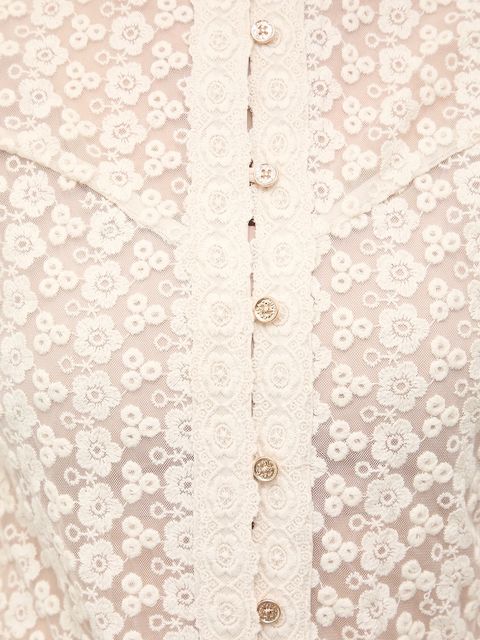 Answear.LAB koszula damska kolor beżowy regular ze stójką