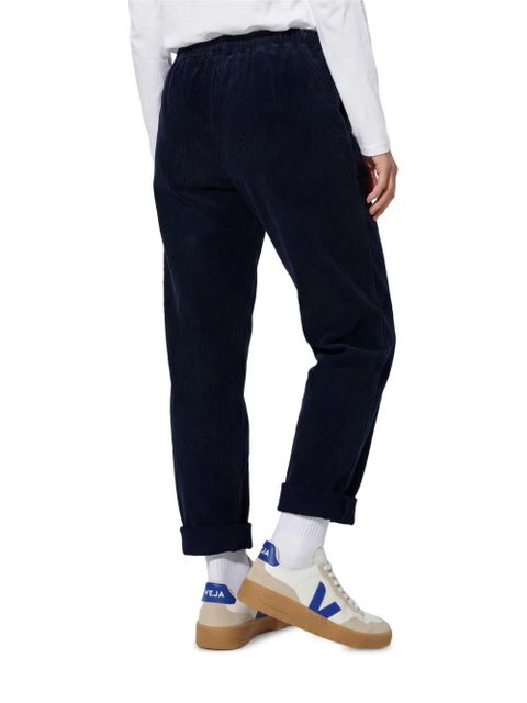 American Vintage Padow drawstring-corduroy trousers - Blue