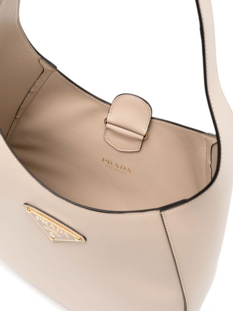 Prada triangle-logo leather shoulder bag - Neutrals - zdjęcie produktu nr 2