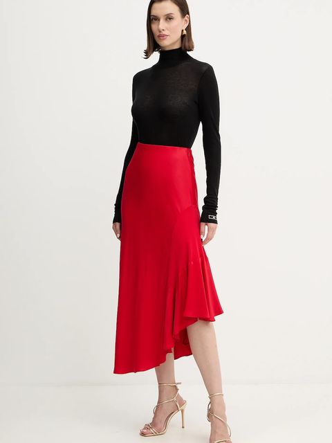 Twinset spódnica kolor czerwony midi prosta 252LI2TCC - zdjęcie produktu nr 2