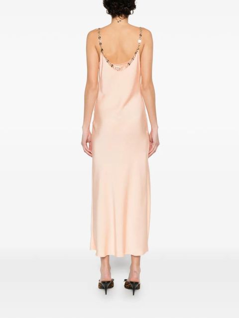 Rabanne chain-strap midi dress - Pink