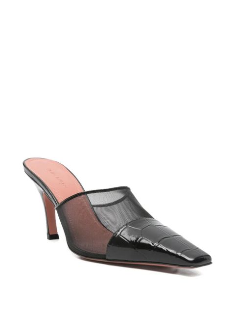 Amina Muaddi Jamie mules - White - zdjęcie produktu nr 2