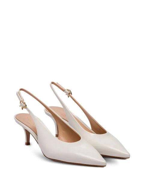 Gianvito Rossi Tokio pointed-toe slingback pumps - Neutrals - zdjęcie produktu nr 2