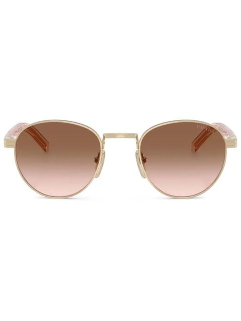 Prada Eyewear round-frame sunglasses - Gold - zdjęcie produktu nr 1