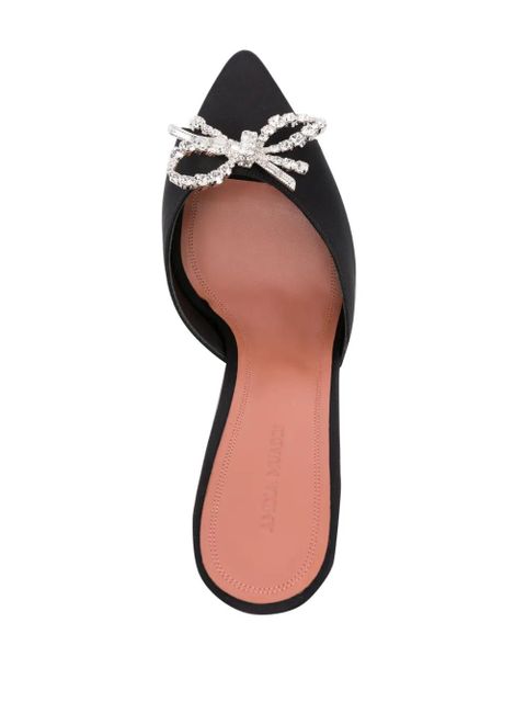 Amina Muaddi 95mm Rosie crystal-embellished sandals - Black