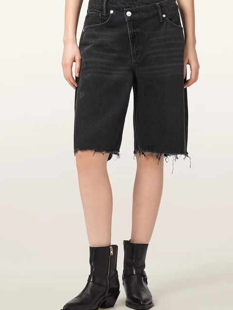 AllSaints szorty damskie jeansowe AKI - zdjęcie produktu nr 1