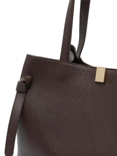 Yuzefi Gyoza leather tote bag - Brown