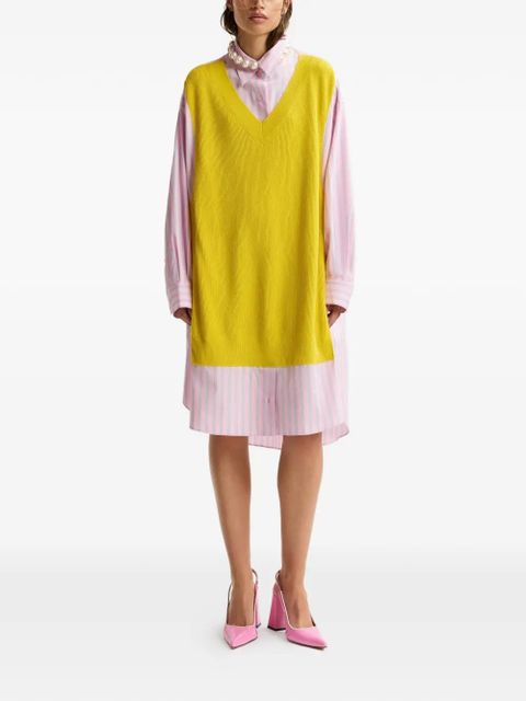 Essentiel Antwerp striped-pattern midi dress - Pink - zdjęcie produktu nr 2