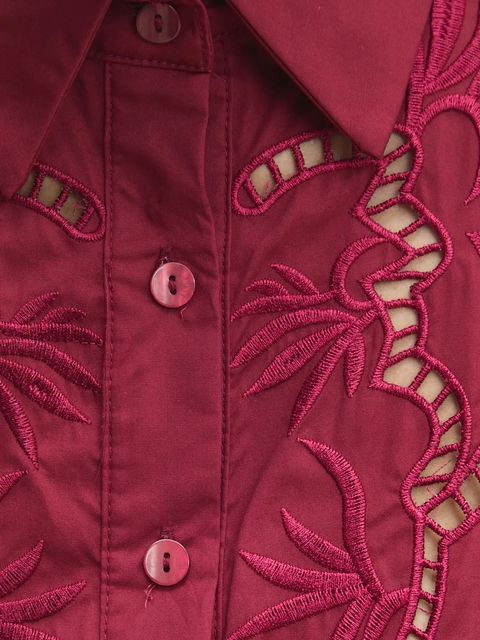 Answear Lab sukienka bawełniana kolor bordowy midi rozkloszowana